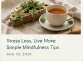 Tea and healthy snack